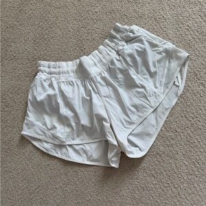 lululemon athletica White Elastic-Waist Athletic Shorts